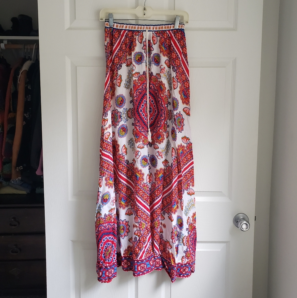 Bohemian maxi skirt